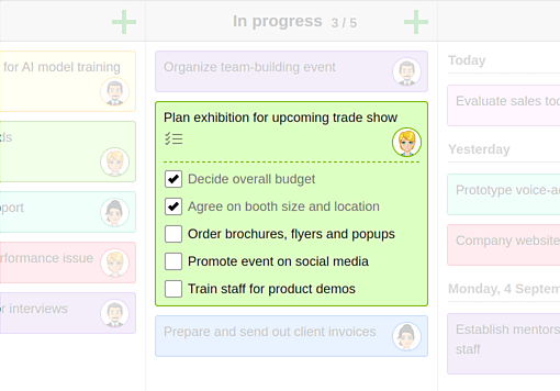 Split tasks into subtasks